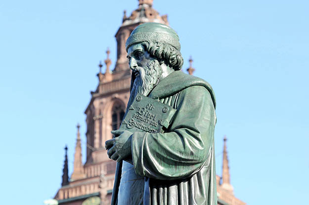 Mainzer Gutenberg Statue, (c) Landeshauptstadt Mainz, 2020 Mainzer Gutenberg Statue, (c) Landeshauptstadt Mainz, 2020